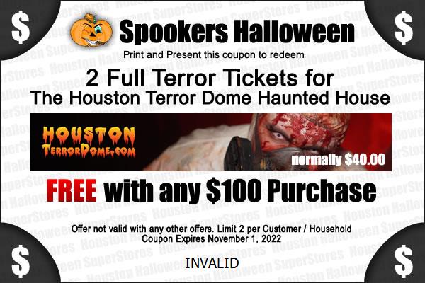 Houston Spookers Halloween Coupon